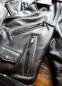 Private Label Leather Rocker Jacket