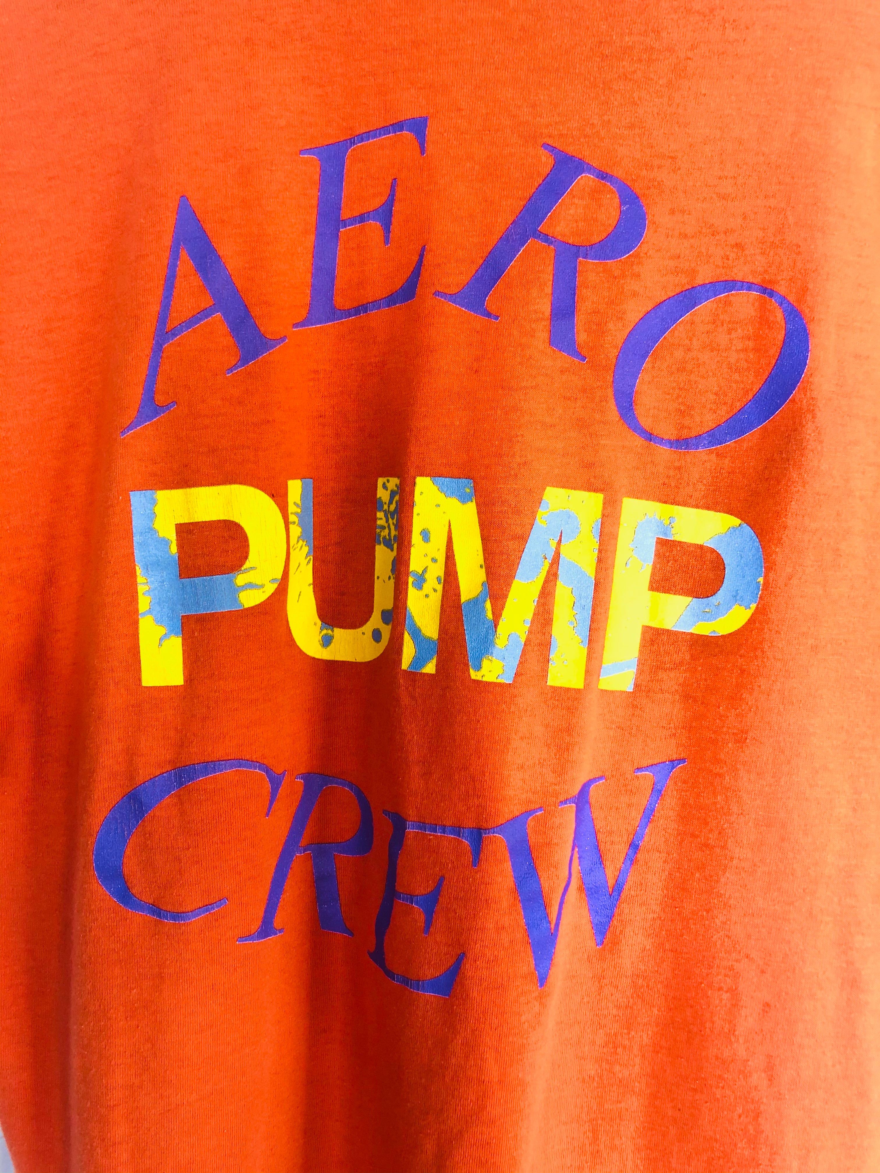 Rare ‘89 ‘90 Aerosmith Pump World Tour Concert Tee- Aero Pump Crew