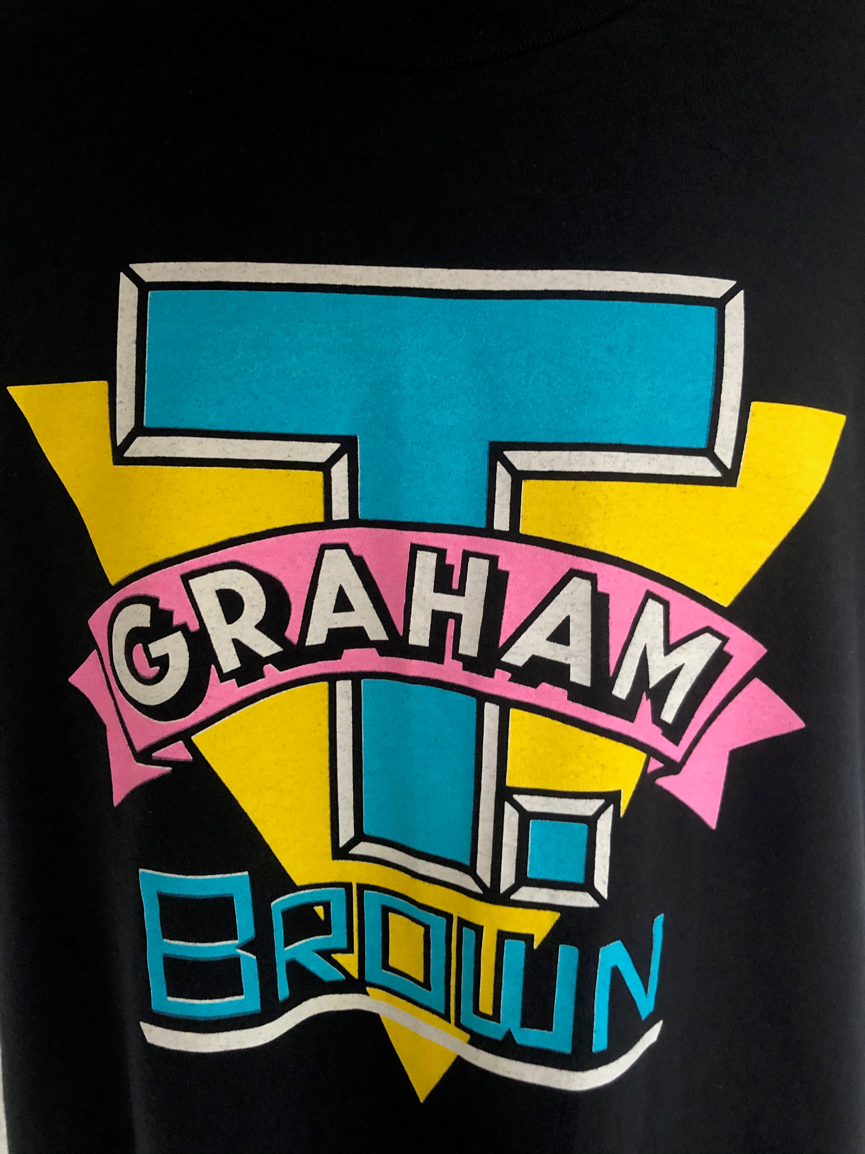 Authentic T. Graham Brown Screen Stars Tour Tee- Tote The Note Tour ‘89