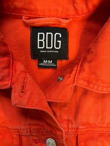2000’s BDG Orange Oversized Trucker Jacket Medium