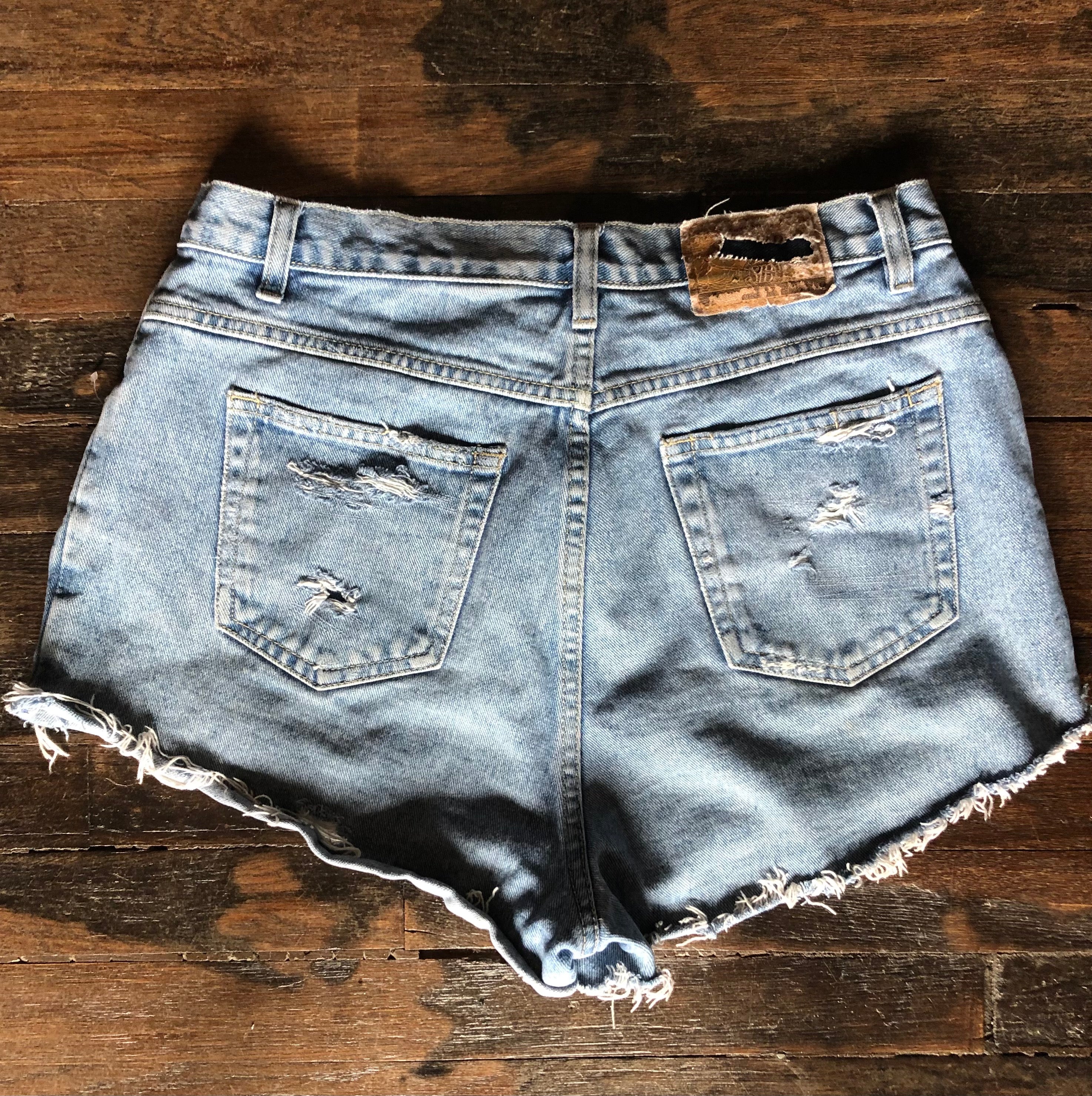 Old Navy Men's Slim Ripped Cut-Off Jean Shorts
