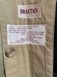 Vintage Braetan Gabardine Overcoat