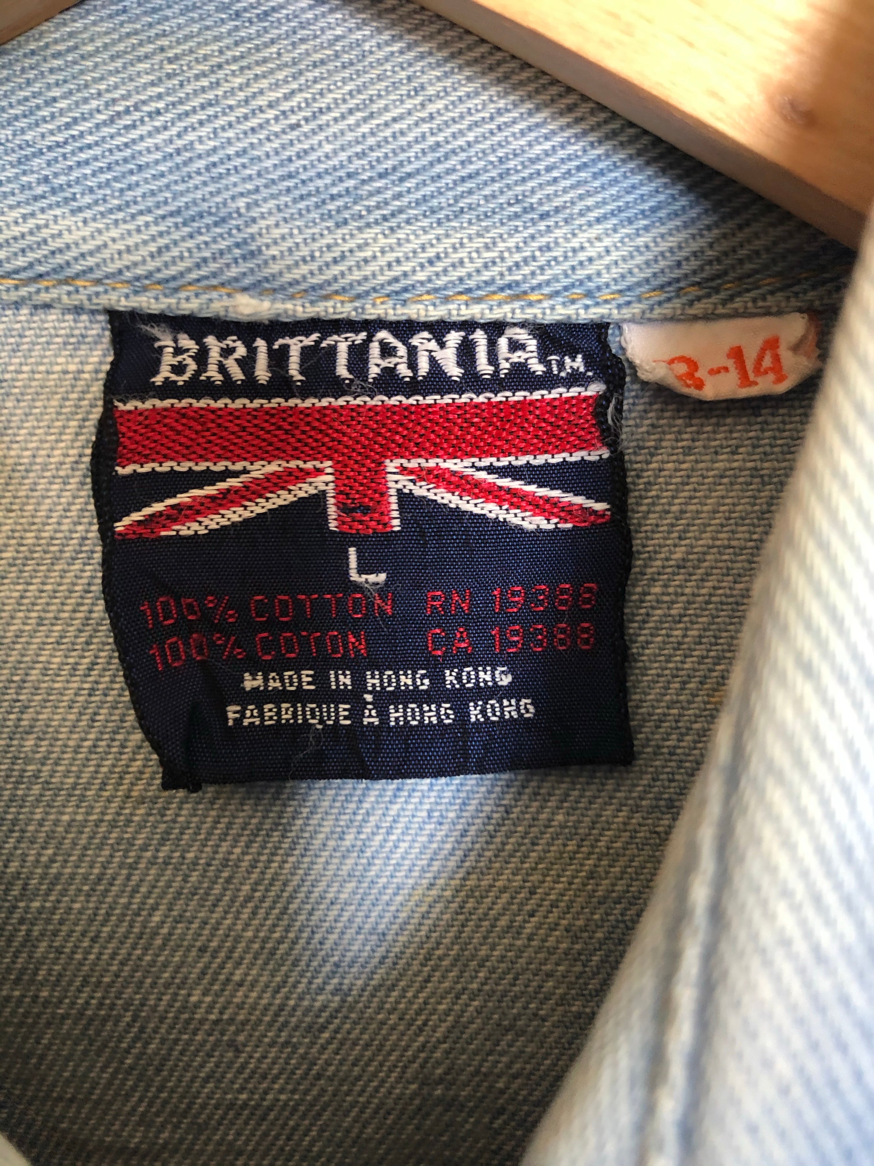 Vintage Brittania Rocker Denim Shirt