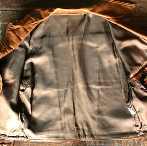 70’s Wellington Camel/Brown Western Leather Jacket