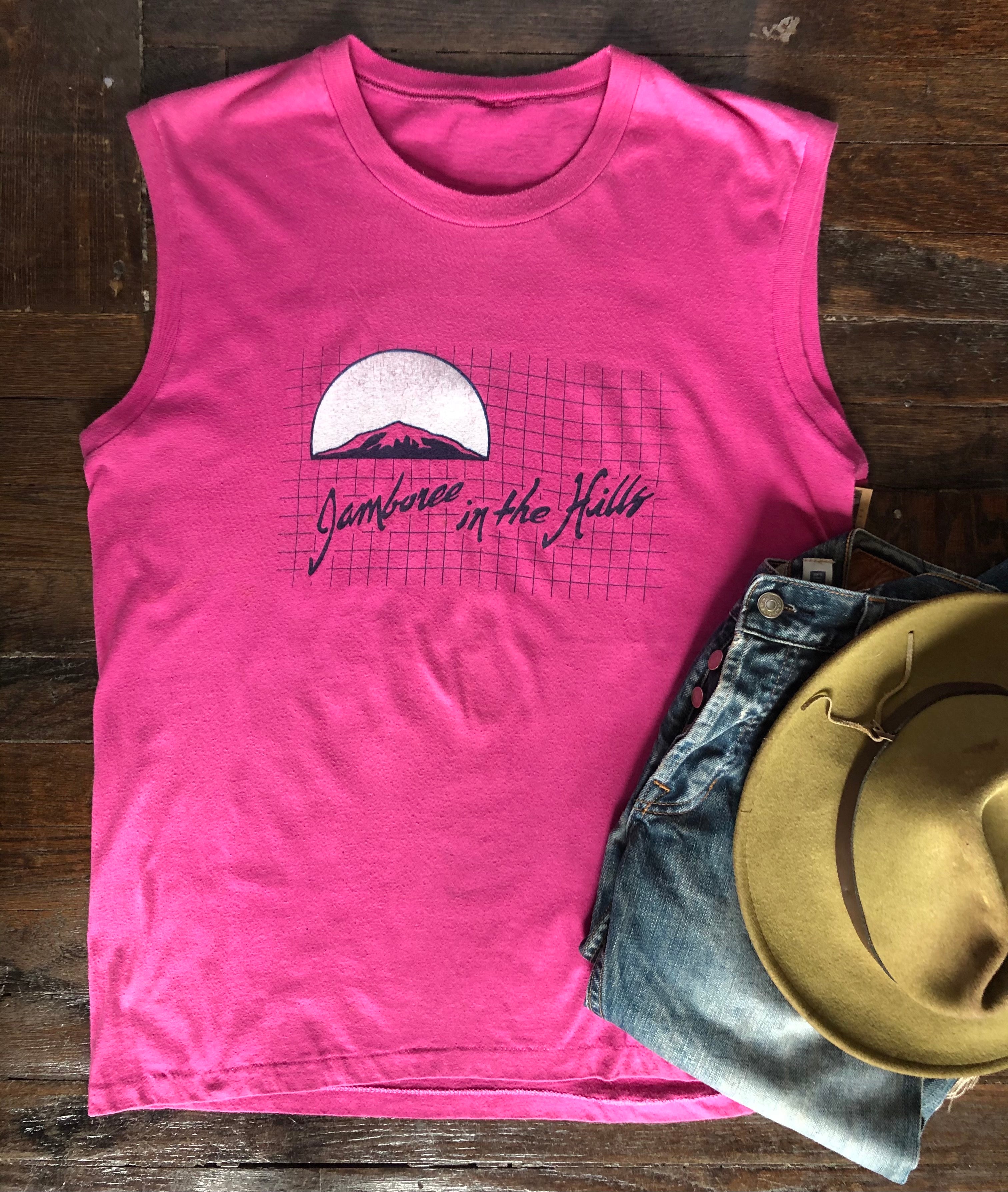 Authentic 80’s Jamboree In The Hills Festival Muscle Tee