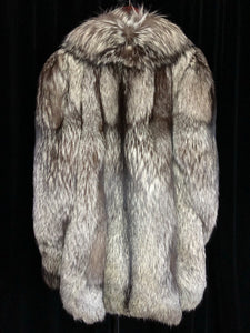 80’s Vintage NOS Silver Fox Fur Made in Argentina